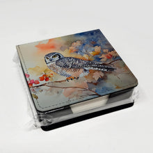 Load image into Gallery viewer, Northern Hawk Owl PU Leather Note Paper Holder