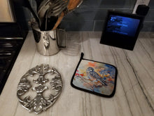 Load image into Gallery viewer, Northern Hawk Owl Pot Holders - Set of 2 Decorative Kitchen Helpers | Made in the USA