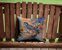 Load image into Gallery viewer, Northern Hawk Owl Throw Pillow - 14x14 Decorative Pillow – Art for Your Home &amp; Patio