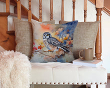 Load image into Gallery viewer, Northern Hawk Owl Throw Pillow - 14x14 Decorative Pillow – Art for Your Home &amp; Patio