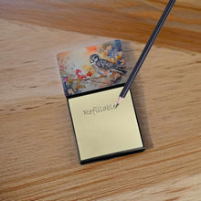 Load image into Gallery viewer, Northern Hawk Owl Sticky Note Holder- Refiilable Desk Accessory Note Pad