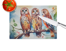 Load image into Gallery viewer, Owls Glass Cutting Boards – Durable, Decorative Kitchen Art