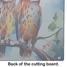 Load image into Gallery viewer, Owls Glass Cutting Boards – Durable, Decorative Kitchen Art