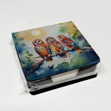 Load image into Gallery viewer, Owls PU Leather Note Paper Holder