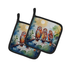 Load image into Gallery viewer, Owls Pot Holders - Set of 2 Decorative Kitchen Helpers | Made in the USA