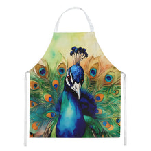 Load image into Gallery viewer, Peacock Apron – Artist-Designed Kitchen, BBQ &amp; Craft Apron