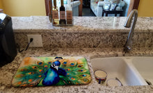 Load image into Gallery viewer, Peacock Dish Drying Mat