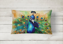 Load image into Gallery viewer, Peacock Throw Pillow