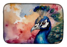 Load image into Gallery viewer, Peacock Dish Drying Mat