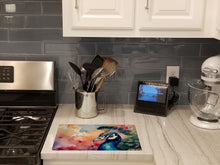 Load image into Gallery viewer, Peacock Glass Cutting Boards – Durable, Decorative Kitchen Art