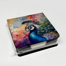 Load image into Gallery viewer, Peacock PU Leather Note Paper Holder