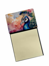 Load image into Gallery viewer, Peacock Sticky Note Holder- Refiilable Desk Accessory Note Pad