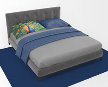 Load image into Gallery viewer, Peacock Standard Pillowcase – Artistic Decorative Front, White Back