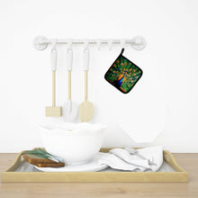 Load image into Gallery viewer, Peacock Pot Holders - Set of 2 Decorative Kitchen Helpers | Made in the USA