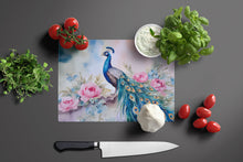 Load image into Gallery viewer, Peacock Glass Cutting Boards – Durable, Decorative Kitchen Art