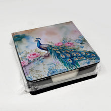 Load image into Gallery viewer, Peacock PU Leather Note Paper Holder