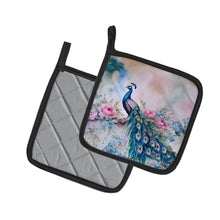 Load image into Gallery viewer, Peacock Pot Holders - Set of 2 Decorative Kitchen Helpers | Made in the USA
