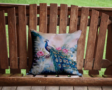 Load image into Gallery viewer, Peacock Throw Pillow - 14x14 Decorative Pillow – Art for Your Home &amp; Patio