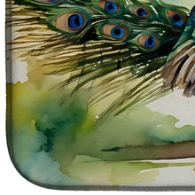 Load image into Gallery viewer, Peacock Dish Drying Mat