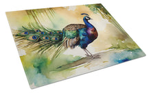 Load image into Gallery viewer, Peacock Glass Cutting Boards – Durable, Decorative Kitchen Art