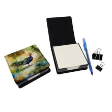 Load image into Gallery viewer, Peacock PU Leather Note Paper Holder