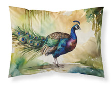 Load image into Gallery viewer, Peacock Standard Pillowcase – Artistic Decorative Front, White Back