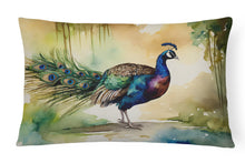 Load image into Gallery viewer, Peacock Throw Pillow