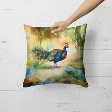 Load image into Gallery viewer, Peacock Throw Pillow