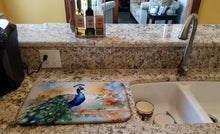 Load image into Gallery viewer, Peacock Dish Drying Mat