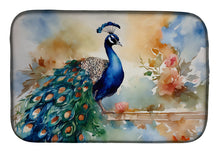 Load image into Gallery viewer, Peacock Dish Drying Mat