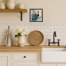 Load image into Gallery viewer, Peacock Framed Metal Print