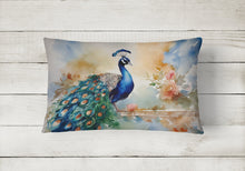 Load image into Gallery viewer, Peacock Throw Pillow