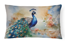 Load image into Gallery viewer, Peacock Throw Pillow