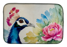 Load image into Gallery viewer, Peacock Dish Drying Mat