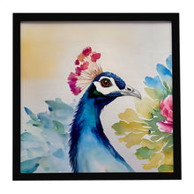 Load image into Gallery viewer, Peacock Framed Metal Print
