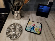 Load image into Gallery viewer, Peacock Pot Holders - Set of 2 Decorative Kitchen Helpers | Made in the USA