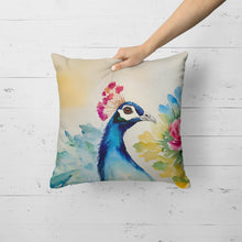 Load image into Gallery viewer, Peacock Throw Pillow