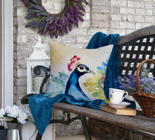 Load image into Gallery viewer, Peacock Throw Pillow