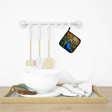 Load image into Gallery viewer, Peacock Pot Holders - Set of 2 Decorative Kitchen Helpers | Made in the USA