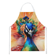 Load image into Gallery viewer, Peacock Apron – Artist-Designed Kitchen, BBQ &amp; Craft Apron