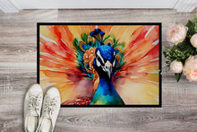 Load image into Gallery viewer, Peacock Doormat - 18X27 Indoor / Outdoor Rug | Made in USA