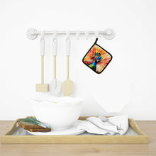 Load image into Gallery viewer, Peacock Pot Holders - Set of 2 Decorative Kitchen Helpers | Made in the USA