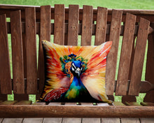 Load image into Gallery viewer, Peacock Throw Pillow - 14x14 Decorative Pillow – Art for Your Home &amp; Patio
