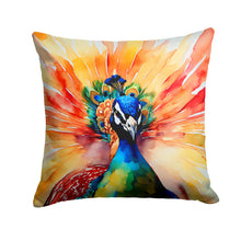 Load image into Gallery viewer, Peacock Throw Pillow - 14x14 Decorative Pillow – Art for Your Home &amp; Patio