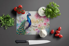 Load image into Gallery viewer, Peacock Glass Cutting Boards – Durable, Decorative Kitchen Art