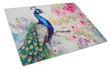 Load image into Gallery viewer, Peacock Glass Cutting Boards – Durable, Decorative Kitchen Art