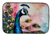 Load image into Gallery viewer, Peacock Dish Drying Mat