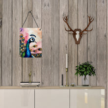 Load image into Gallery viewer, Peacock Wall or Door Hanging Prints