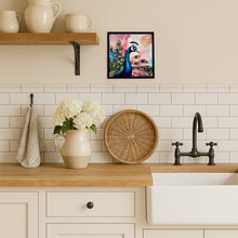 Load image into Gallery viewer, Peacock Framed Metal Print