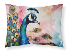 Load image into Gallery viewer, Peacock Standard Pillowcase – Artistic Decorative Front, White Back
